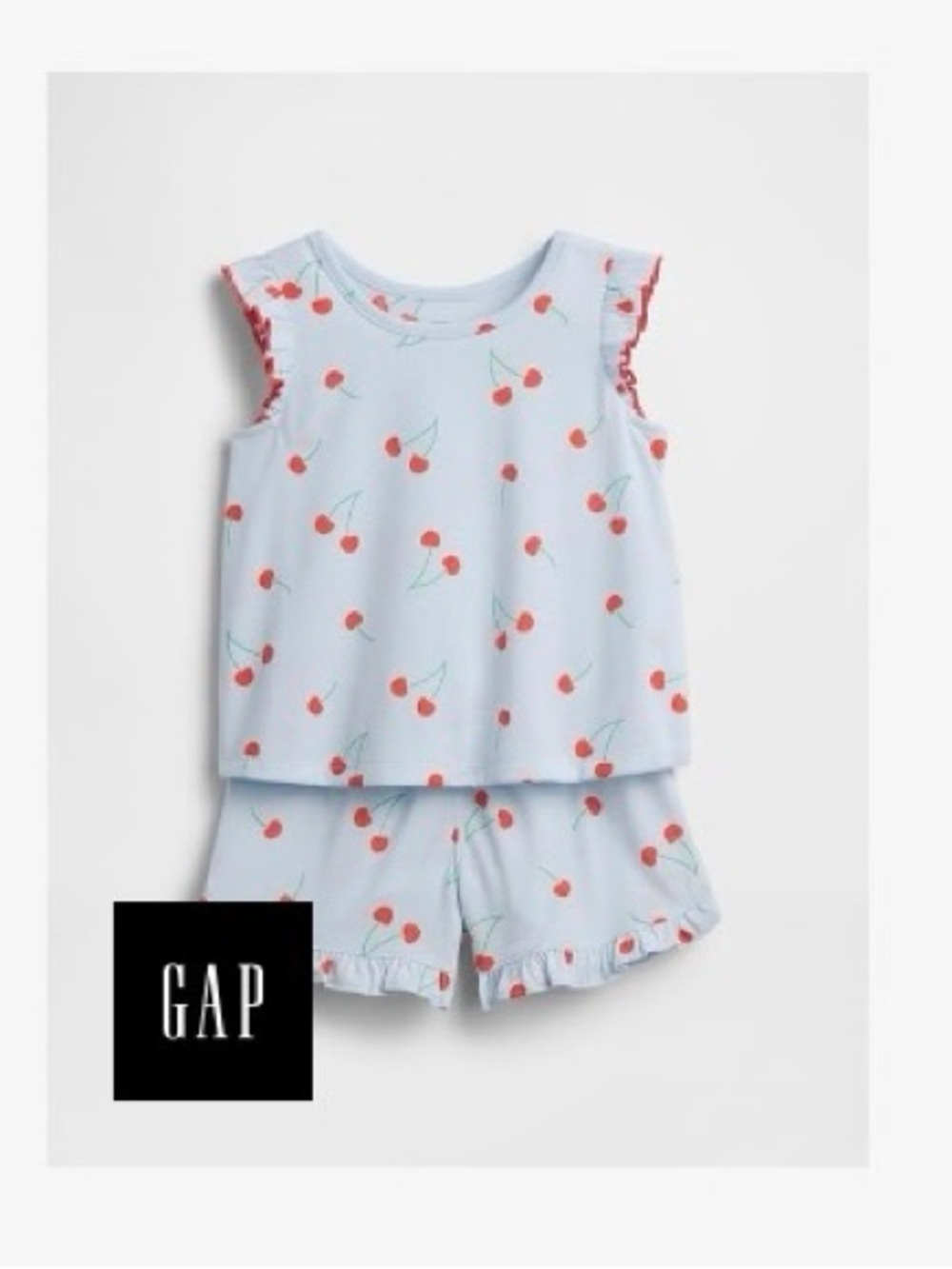 GAP bundle of recycled ruffle pajamas